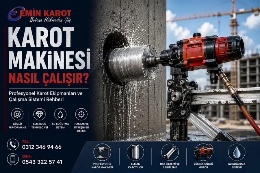 Karot Makinası Nasıl Çalışır? | Profesyonel Karot Ekipmanları ve Çalışma Sistemi Rehberi
