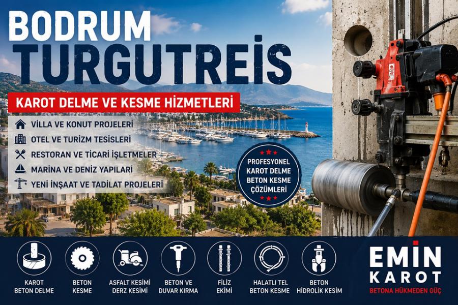 Turgutreis Karot Delme ve Kesme | Turgutreis Karot Firması Emin Karot